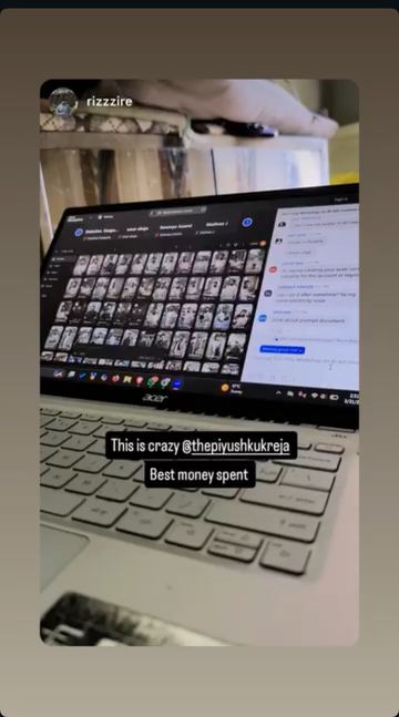 Instagram story by a learner: This is crazy. Best money spent.